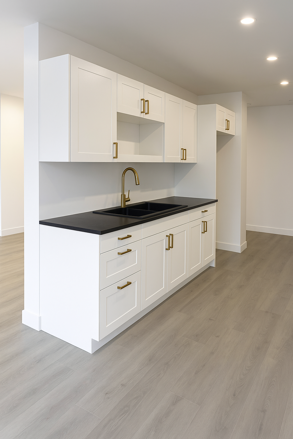 Cuisine élégante rénovée